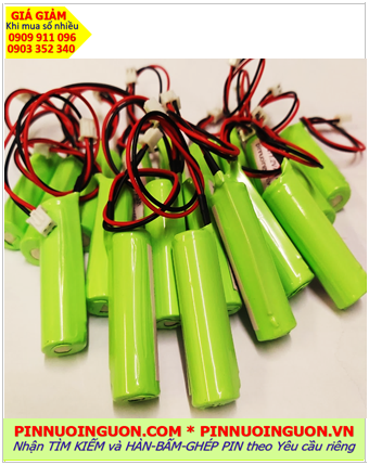 Pin đèn Exit 1.2v AA1800mAh, Pin đèn khẩn cấp 1.2v AA1800mAh, Pin đèn thoát hiểm 1,2V AA1800mAh NiMh-NiCd chính hãng 